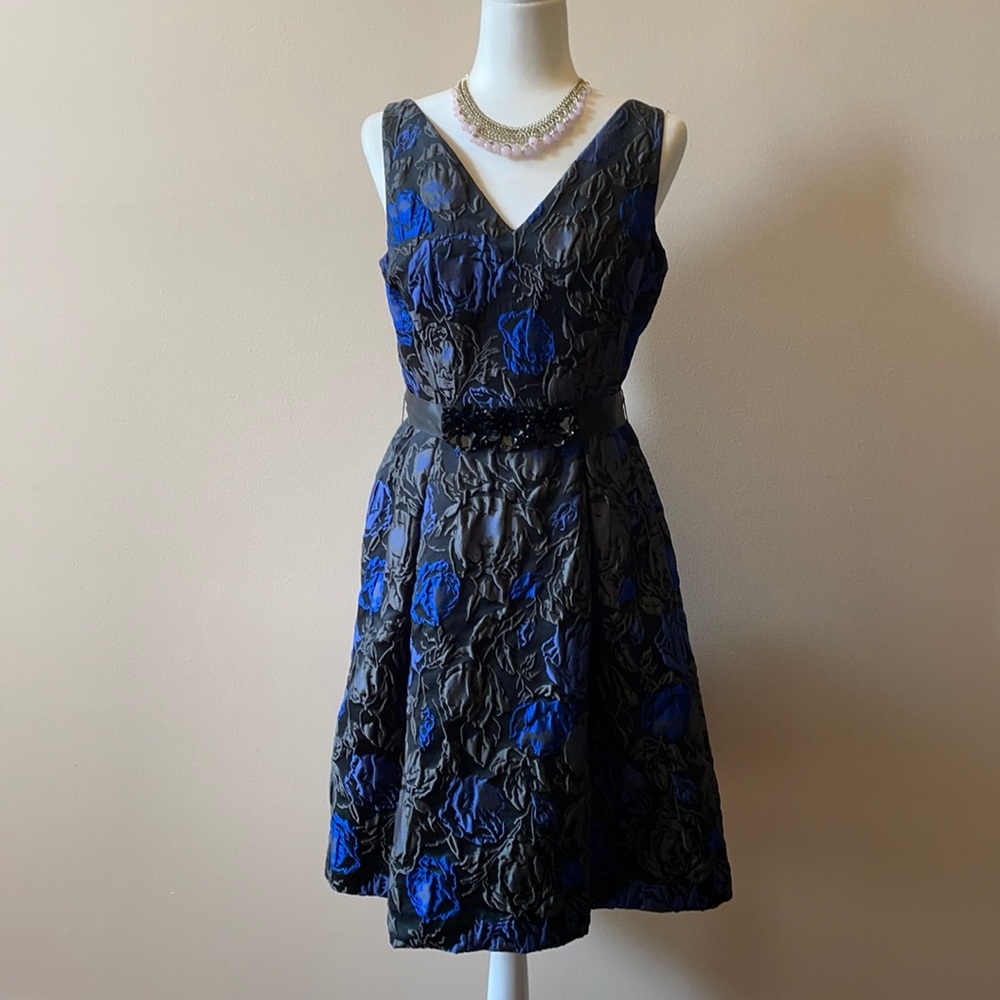 Black/blue dress by Teri Jon